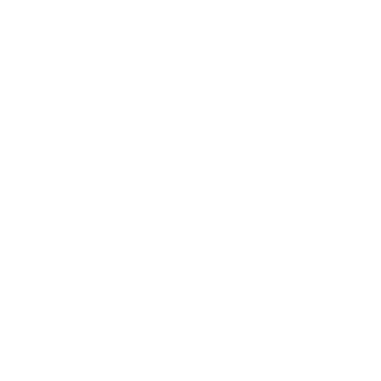 Geometric Maple Leaf Logo #ffffff