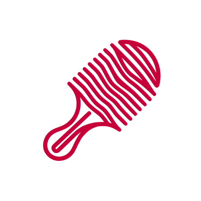 Line Comb Logo #C70039
