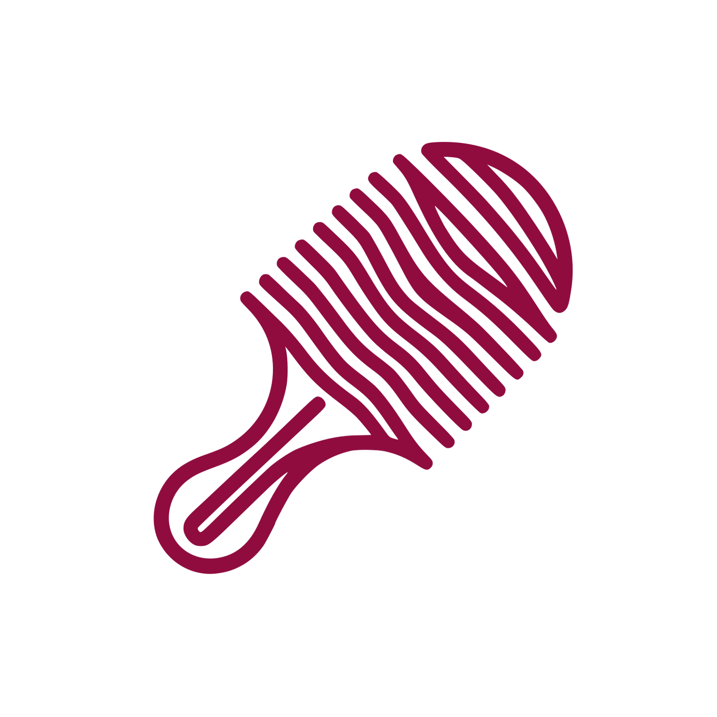 Line Comb Logo #900C3F