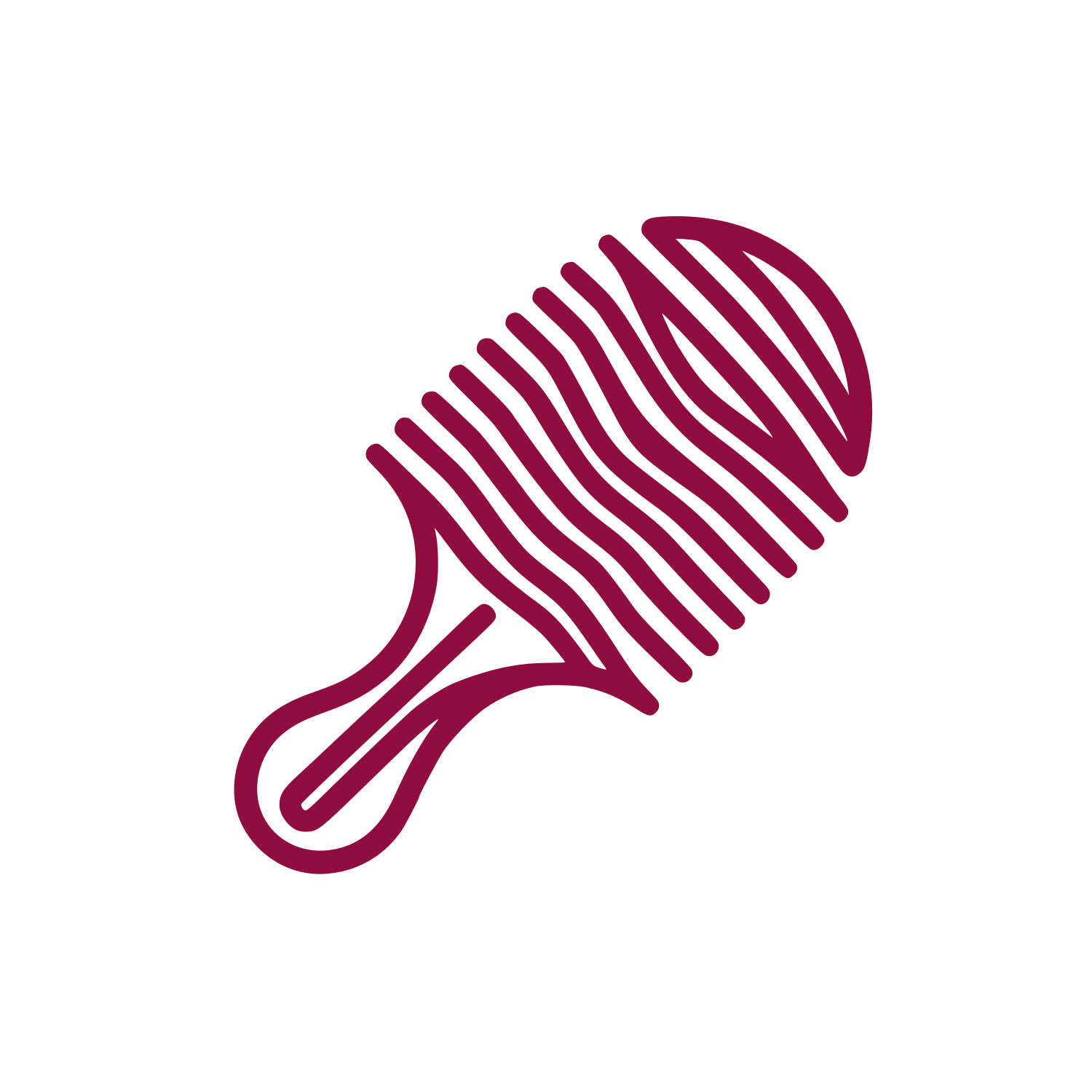 Line Comb Logo #900C3F