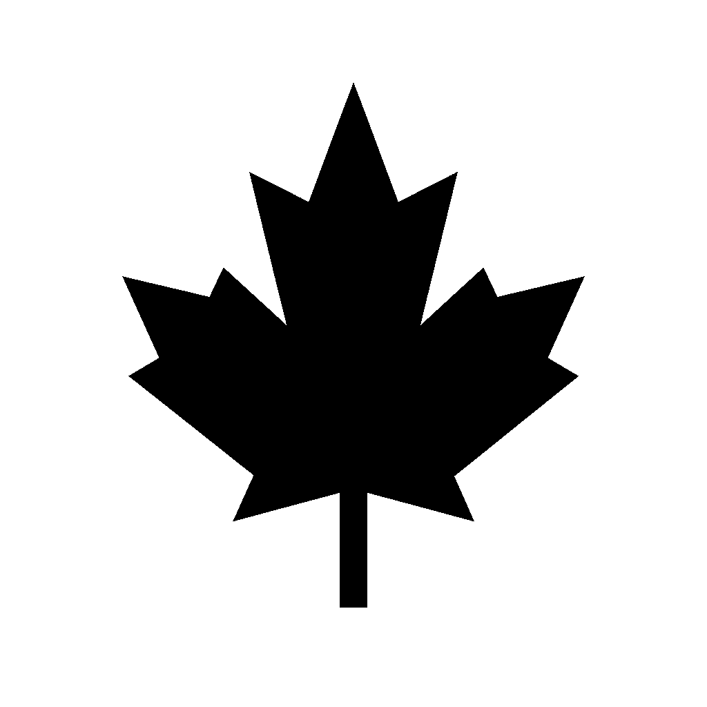 Maple Leaf Silhouette Logo