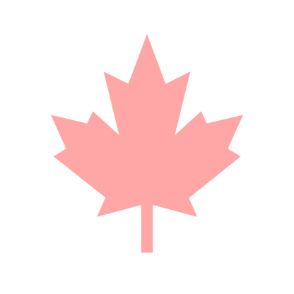 Maple Leaf Silhouette Logo #ffa6a6