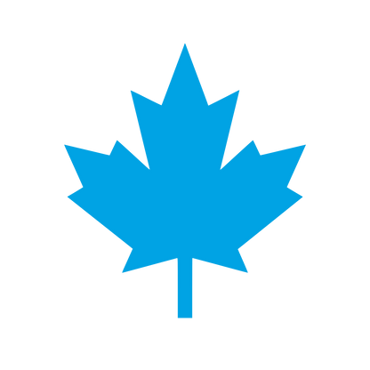 Maple Leaf Silhouette Logo #00a3e4