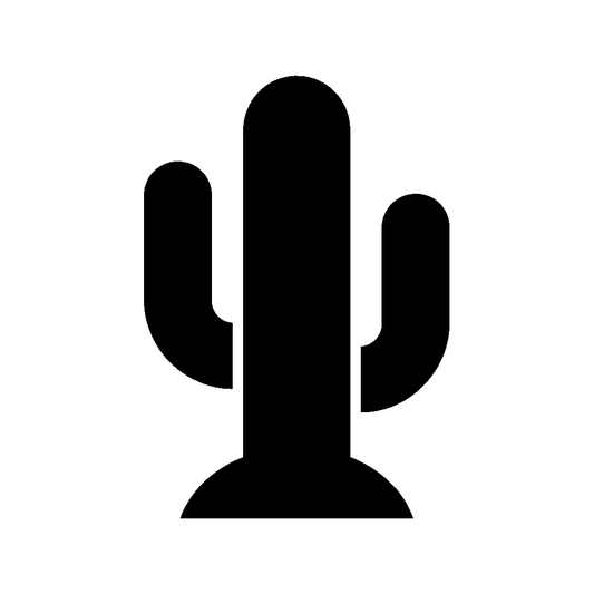Saguaro Cactus Silhouette Logo