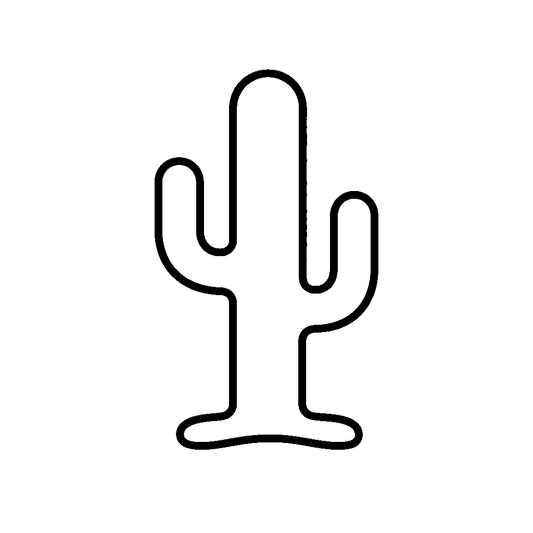 Saguaro Cactus Outline Logo