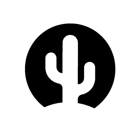 Cactus Circle Emblem Logo