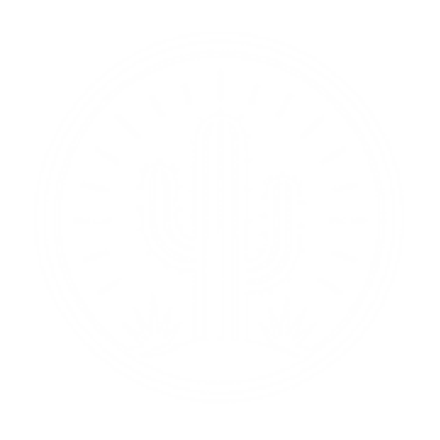 Saguaro Cactus Circle Logo #ffffff