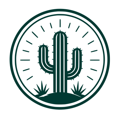 Saguaro Cactus Circle Logo #003932