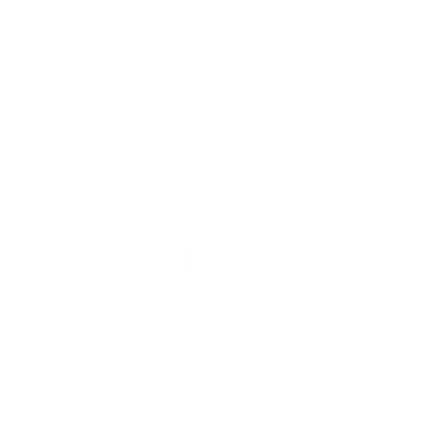 Art Deco Cactus Circle Logo #ffffff