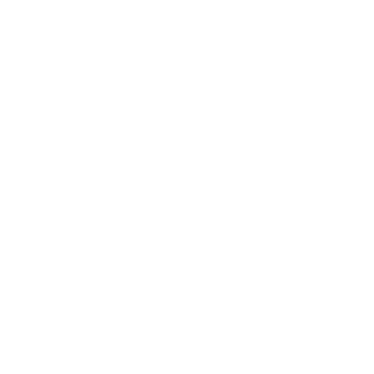 Art Deco Cactus Circle Logo #ffffff