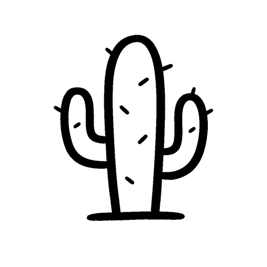 Doodle Cactus Plant Logo