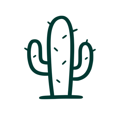 Doodle Cactus Plant Logo #003932