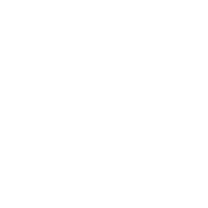 Sunflower with Leaves Logo #ffffff