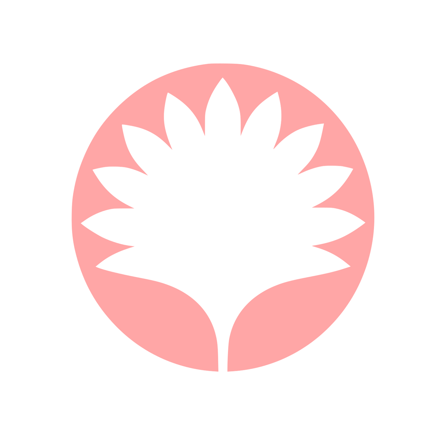Sunflower Circle Logo #ffa6a6
