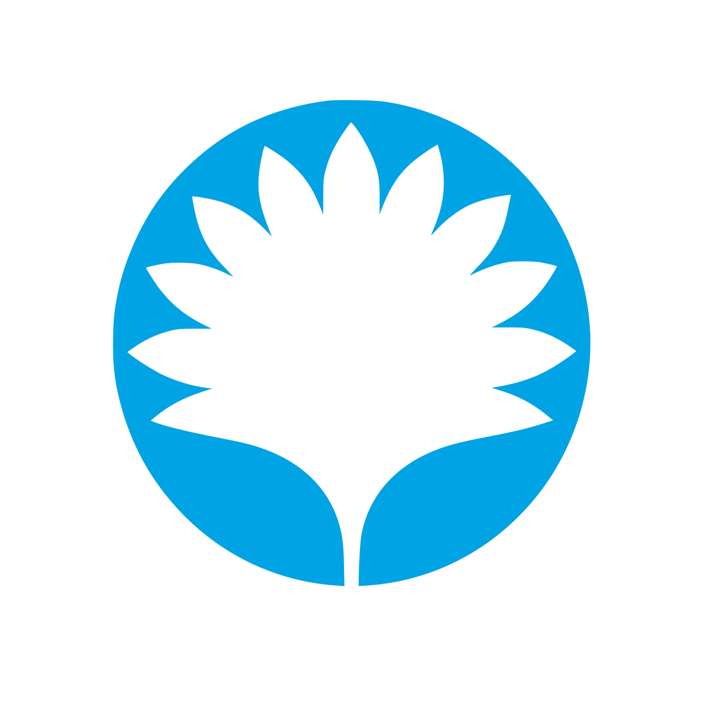 Sunflower Circle Logo #00a3e4