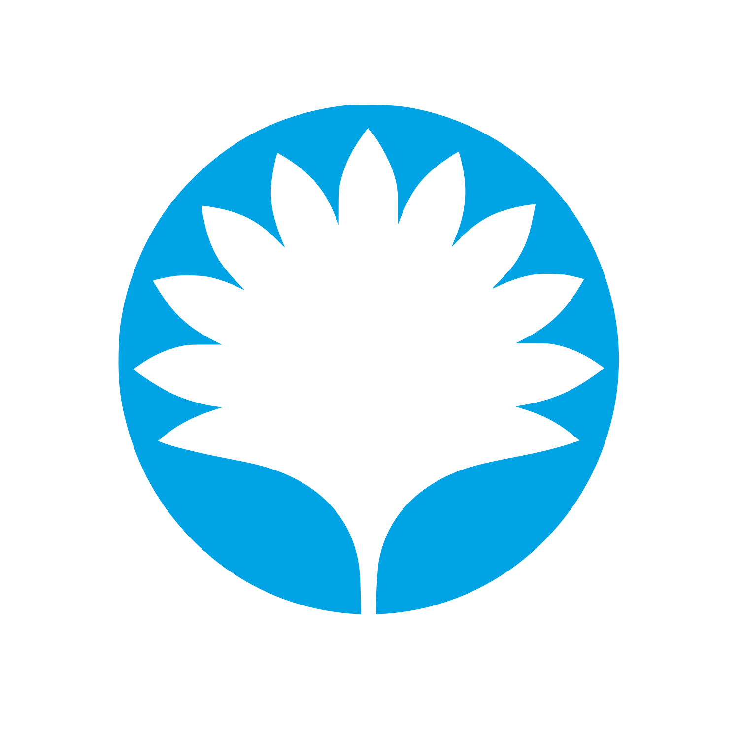 Sunflower Circle Logo #00a3e4