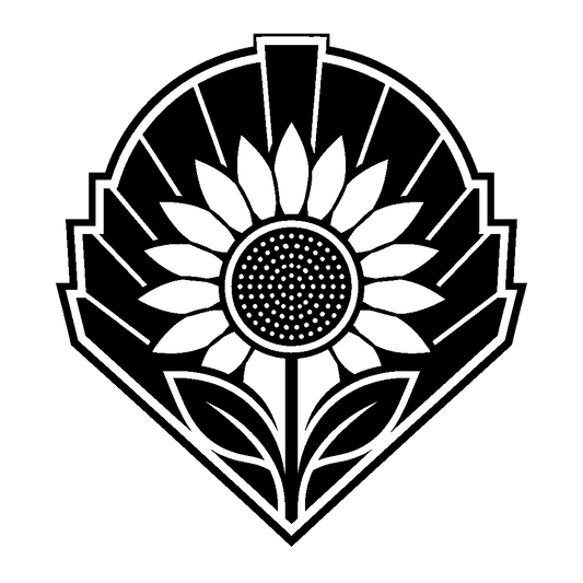 Sunflower Badge Emblem Logo