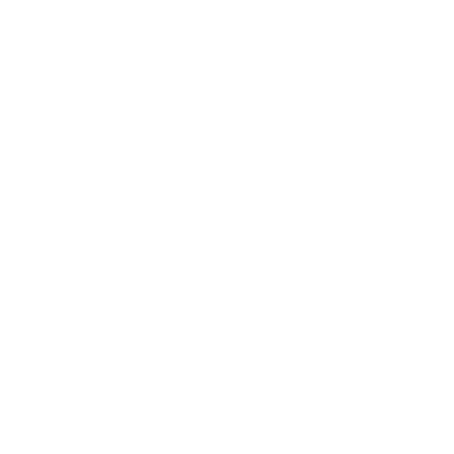 Geometric Sunflower Stem Logo #ffffff