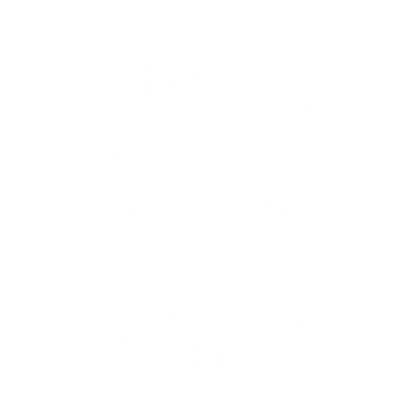 Geometric Sunflower Stem Logo #ffffff