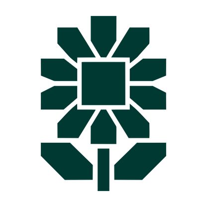 Geometric Sunflower Logo #003932