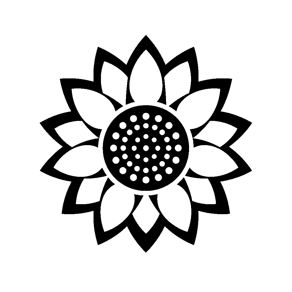 Sunflower Seed Head Logo