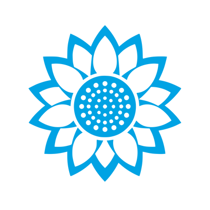 Sunflower Seed Head Logo #00a3e4