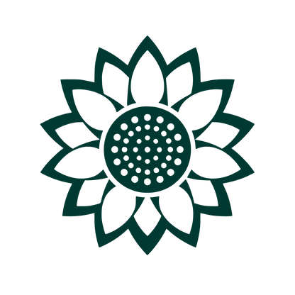 Sunflower Seed Head Logo #003932
