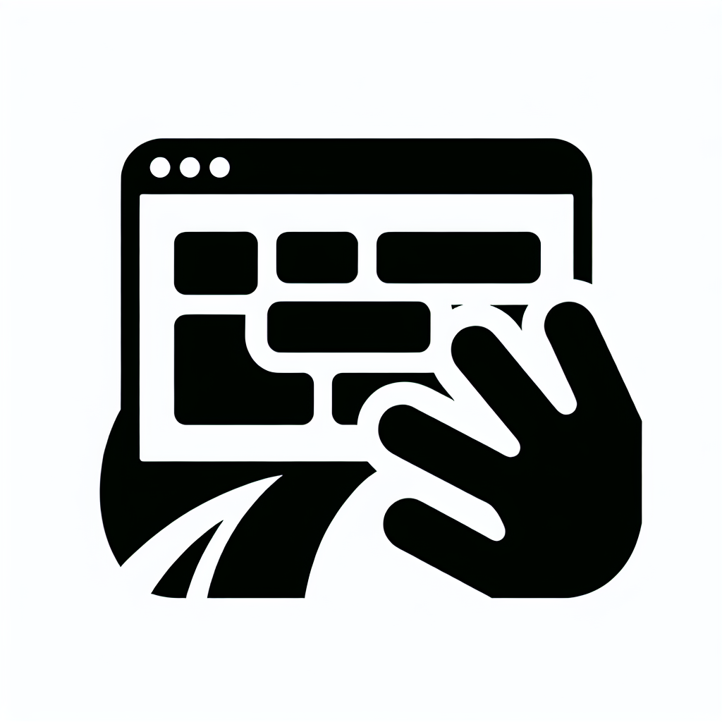 Hand Browser Interface Logo
