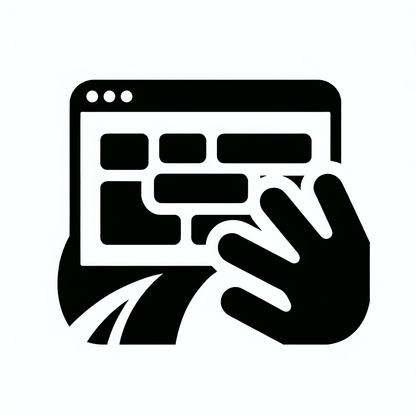 Hand Browser Interface Logo