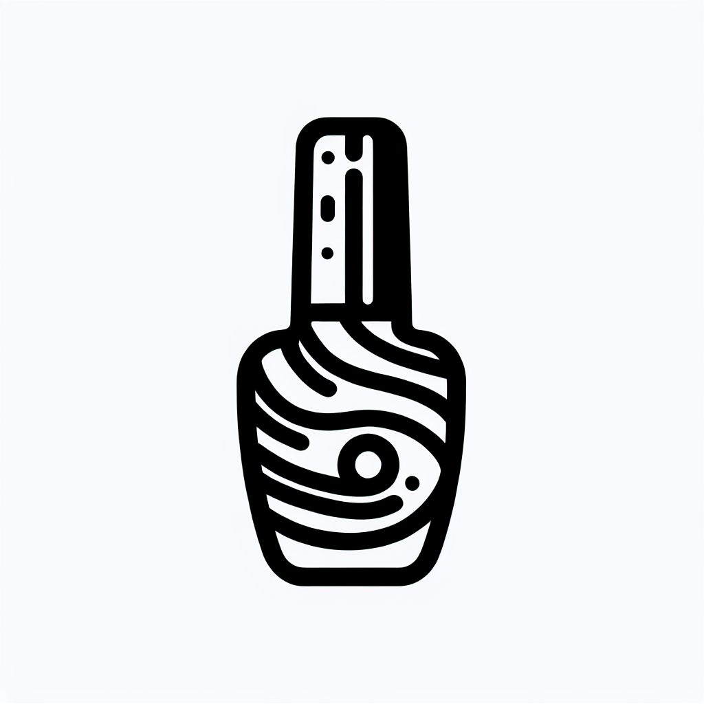 Line Nail Polish Illustration