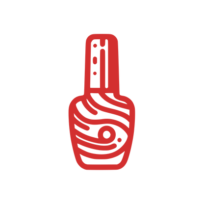 Line Nail Polish Illustration #d32f2f
