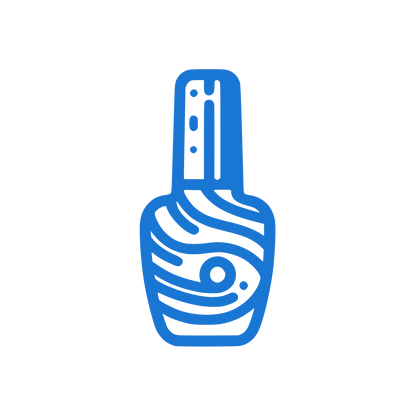 Line Nail Polish Illustration #1976d2