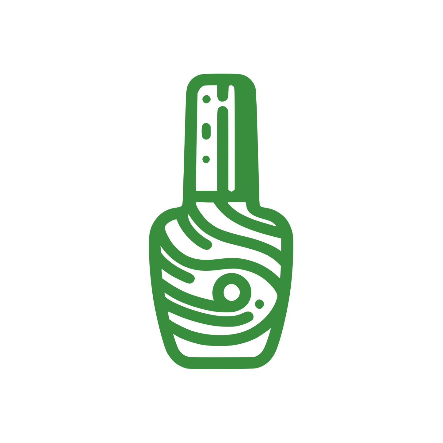 Line Nail Polish Illustration #388e3c