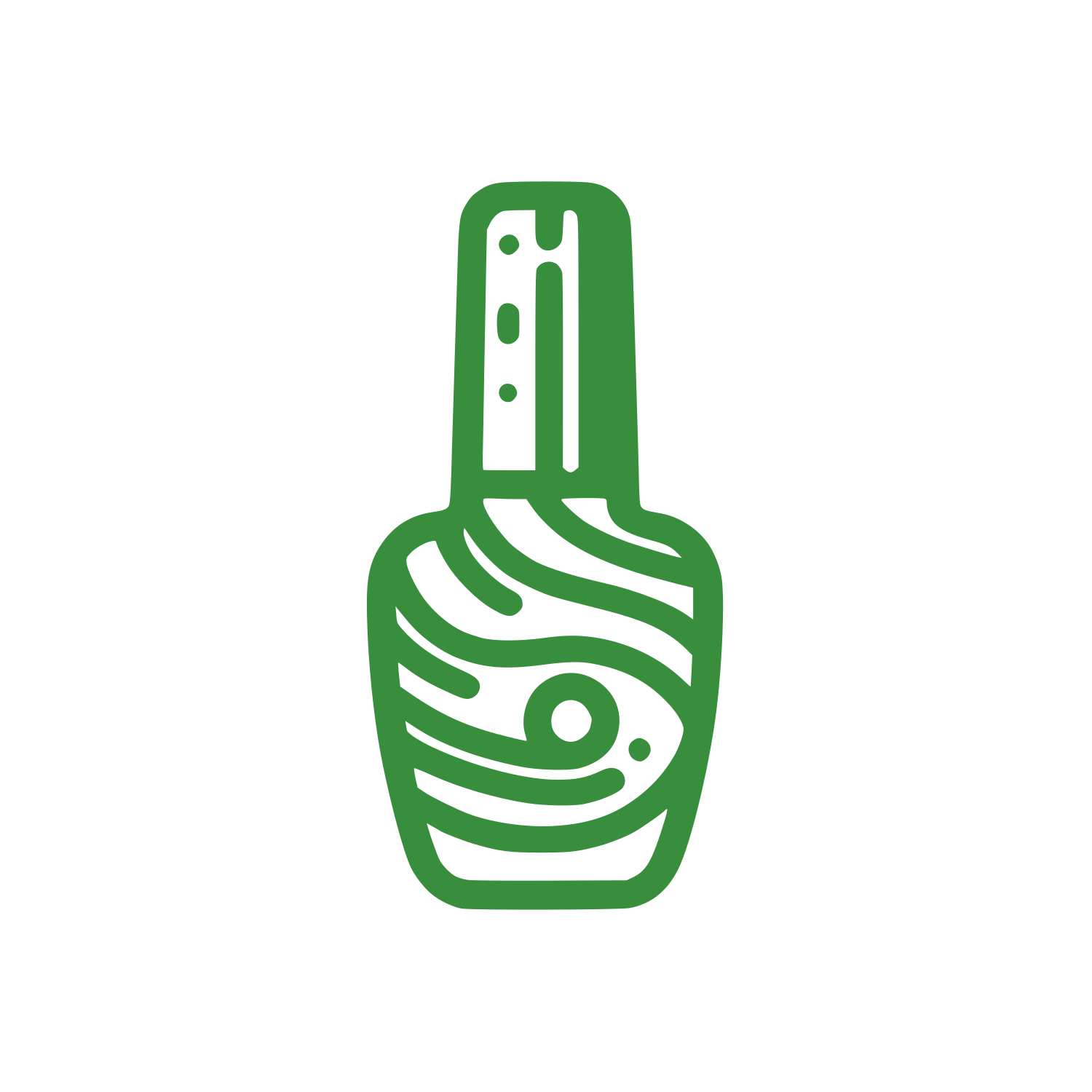Line Nail Polish Illustration #388e3c
