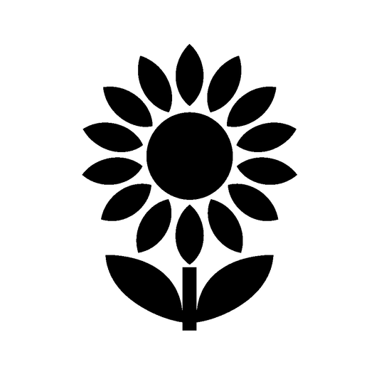 Sunflower Stem Leaves Logo