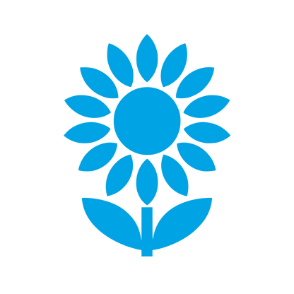 Sunflower Stem Leaves Logo #00a3e4