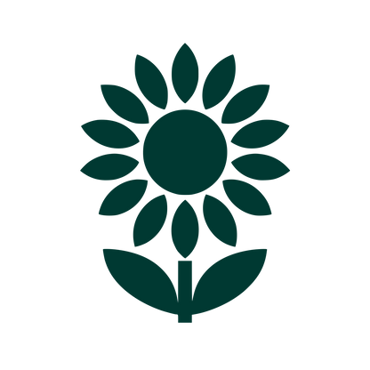 Sunflower Stem Leaves Logo #003932