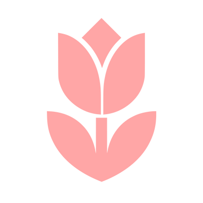 Tulip Flower Stem Logo #ffa6a6