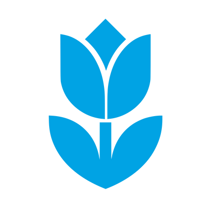 Tulip Flower Stem Logo #00a3e4