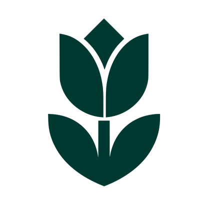 Tulip Flower Stem Logo #003932