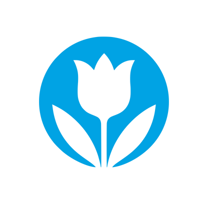 Tulip Circle Badge Logo #00a3e4