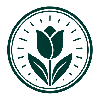 Tulip Circle Emblem Logo #003932