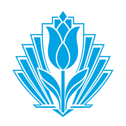 Art Deco Tulip Logo #00a3e4