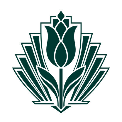 Art Deco Tulip Logo #003932