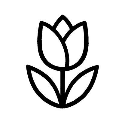Tulip Flower Outline Logo