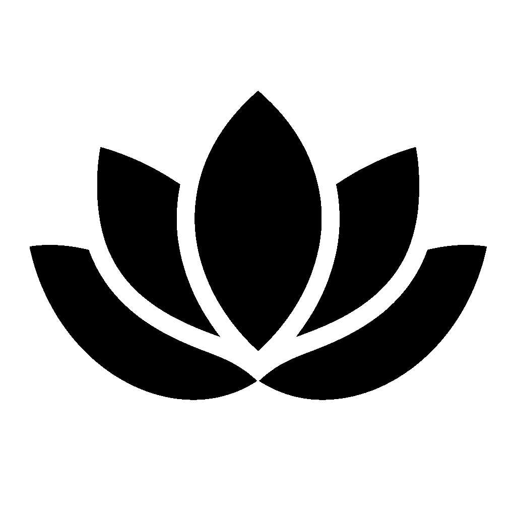 Lotus Flower Silhouette Logo