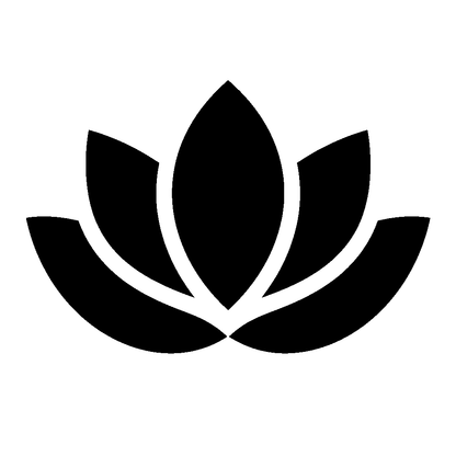 Lotus Flower Silhouette Logo