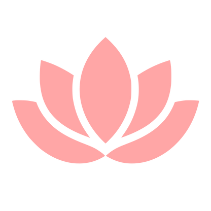 Lotus Flower Silhouette Logo #ffa6a6