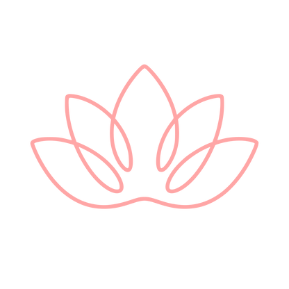 Lotus Flower Outline Logo #ffa6a6