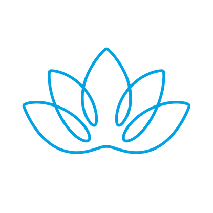 Lotus Flower Outline Logo #00a3e4